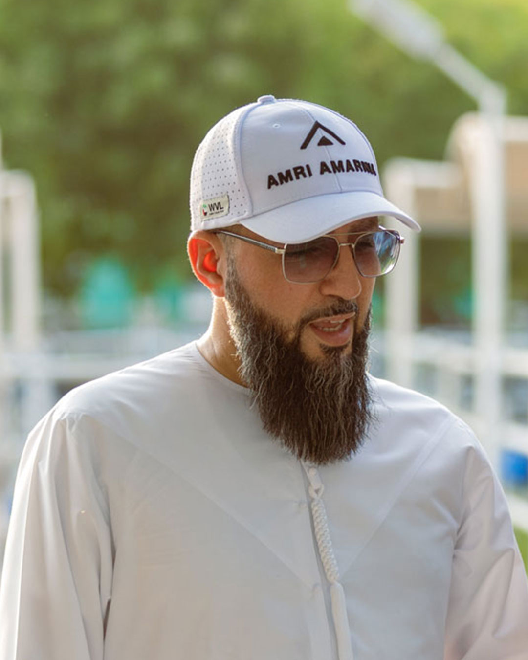 Cap with letter & logo