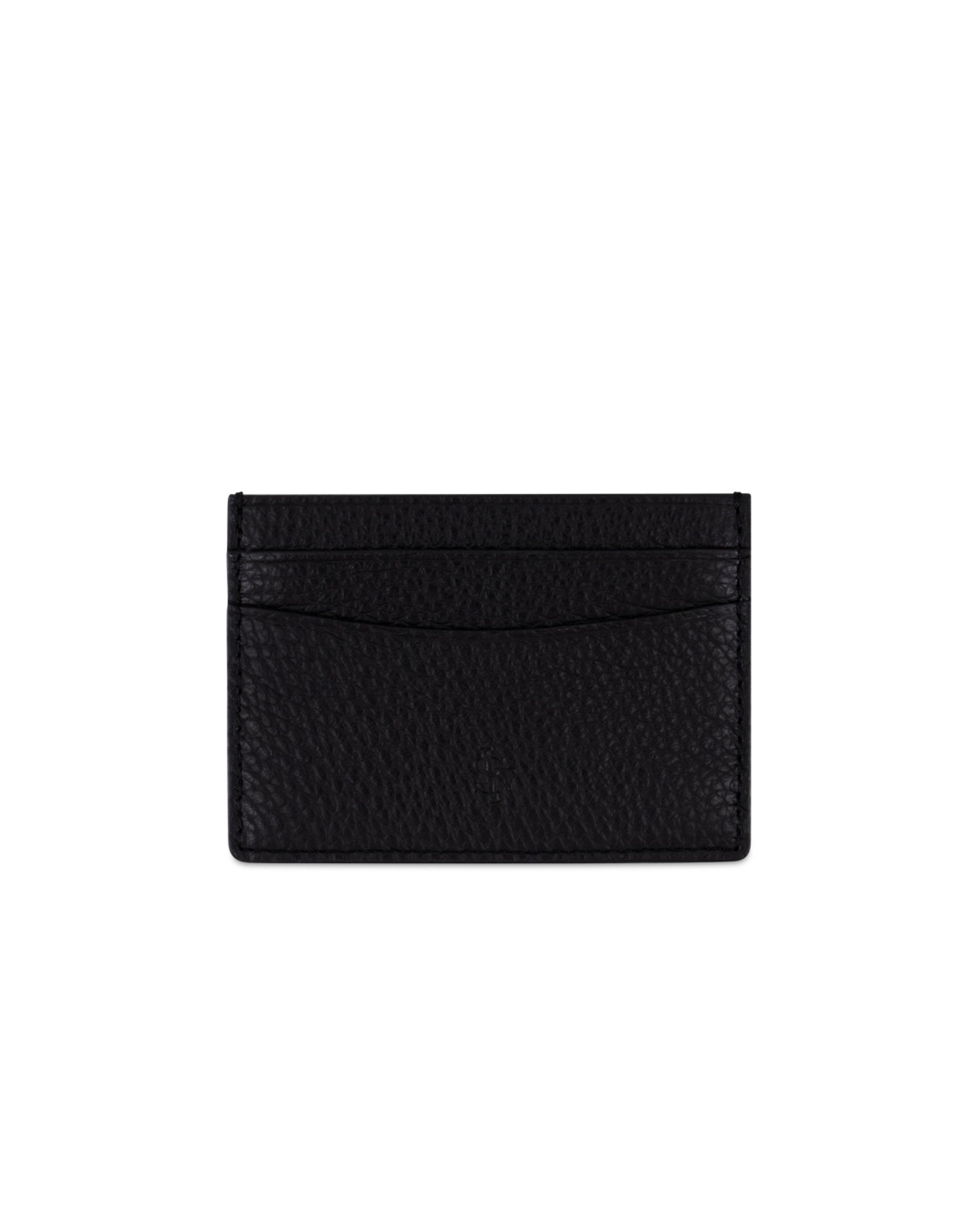 AMRI AMARNIA – Leather Card Holder – Black Signature