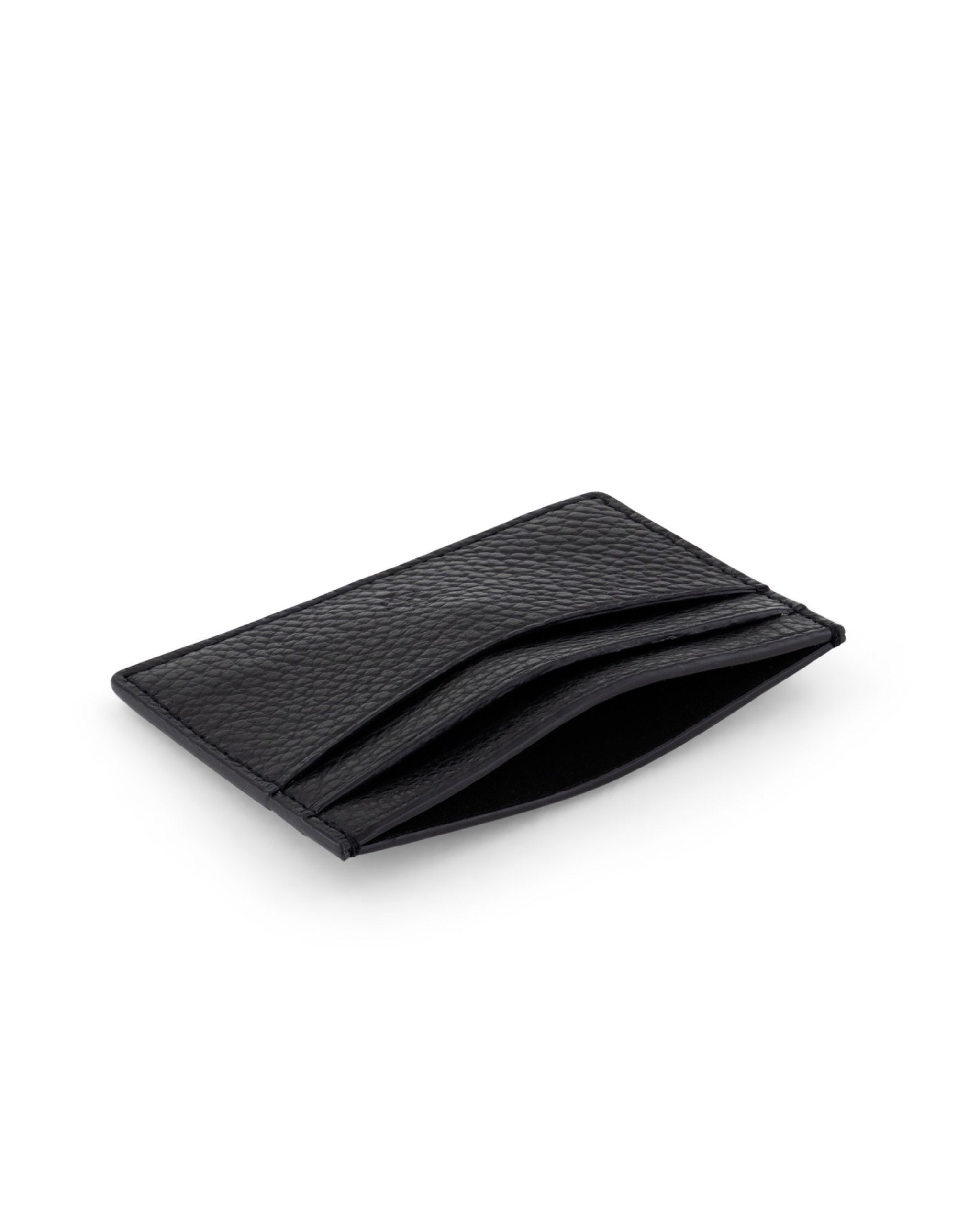 AMRI AMARNIA – Leather Card Holder – Black Signature