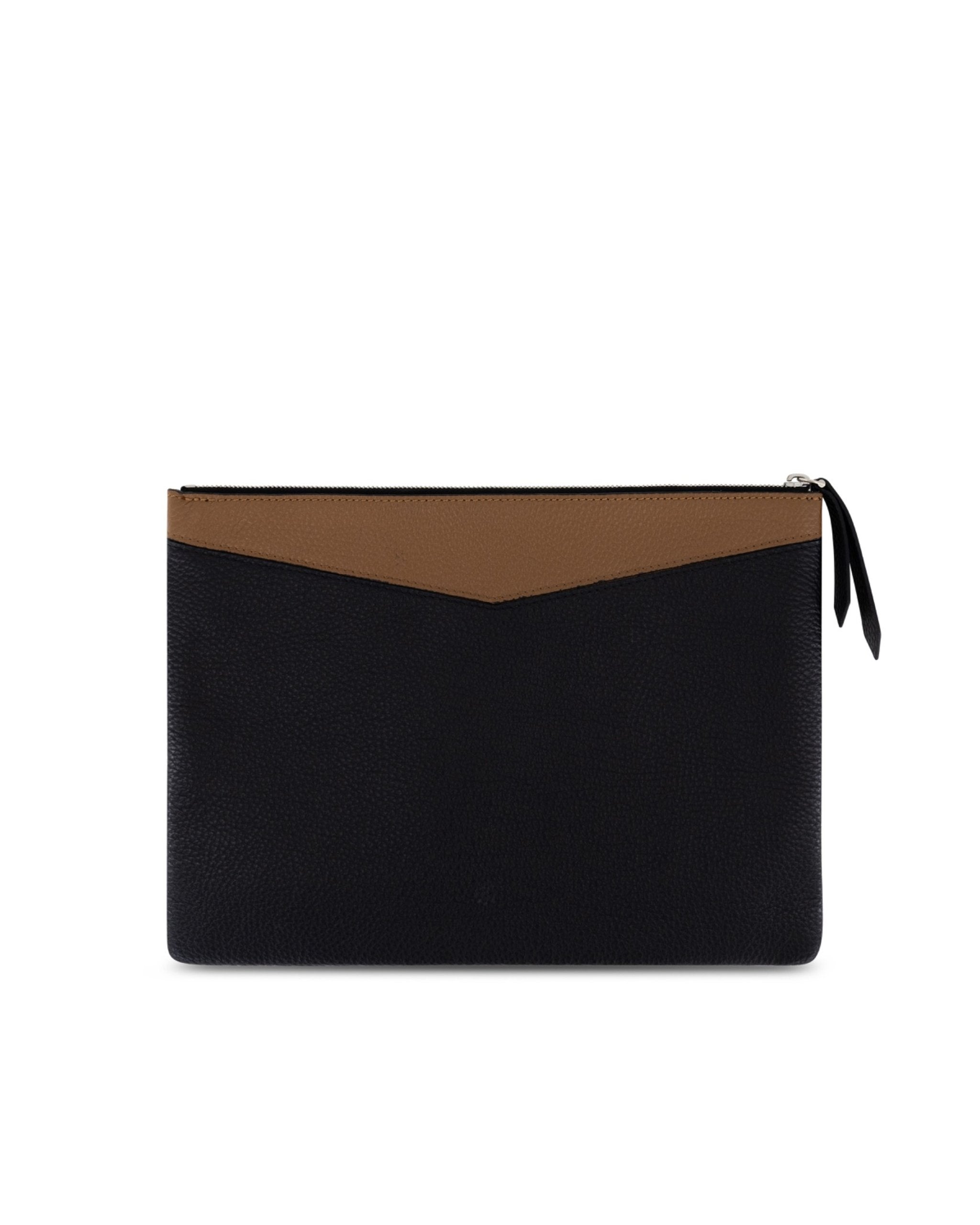 AMRI AMARNIA – Luxury Leather Pouch – Navy & Camel Edition.